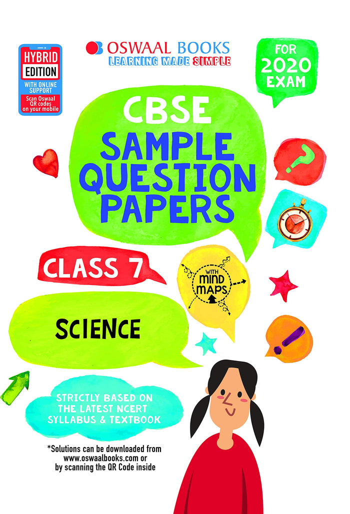 Oswaal CBSE Sample Question Papers Class 7 Science (For March 2019 Exam) by Oswaal Editorial Board - Paperback cover