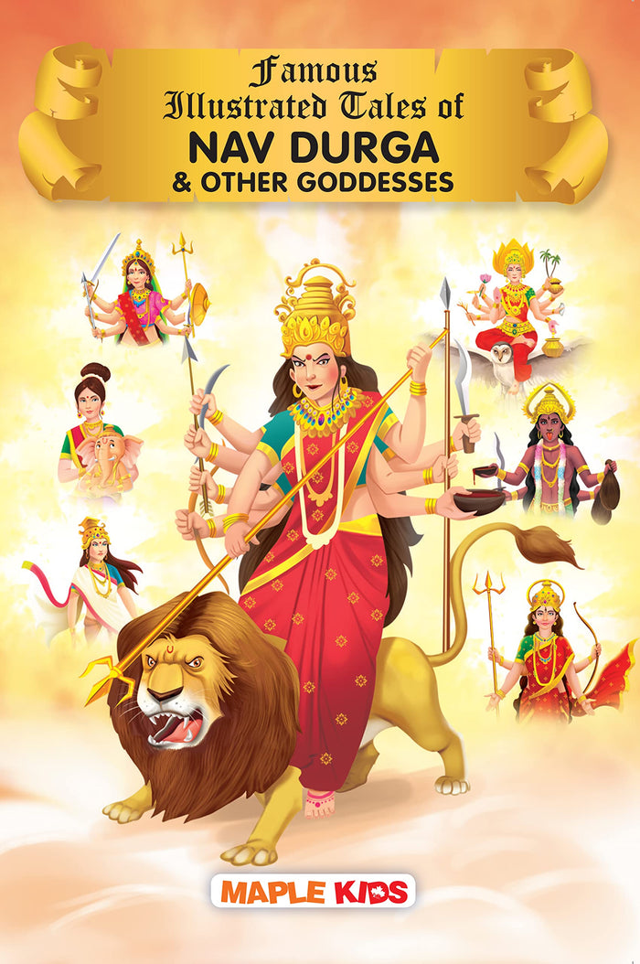 Nav Durga (Illustrated) - Story Book for Kids (Famous Illustrated Tales) by Maple Press - Paperback cover