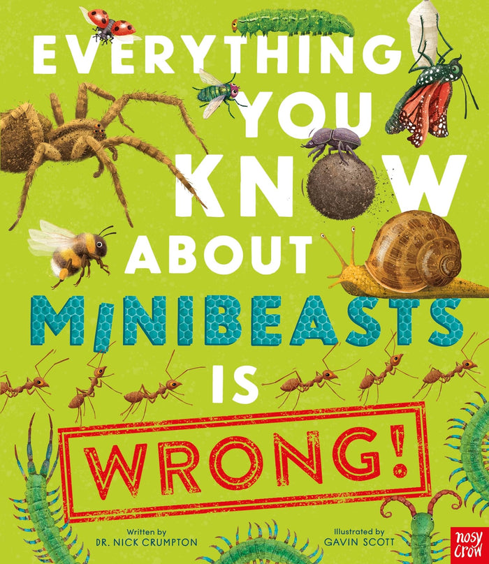Nosy Crow Ltd Everything You Know About Minibeasts is Wrong!. by Dr Nick Crumpton - Paperback cover
