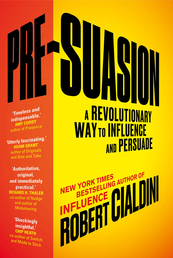 Pre-Suasion by Robert B. Cialdini - Paperback cover
