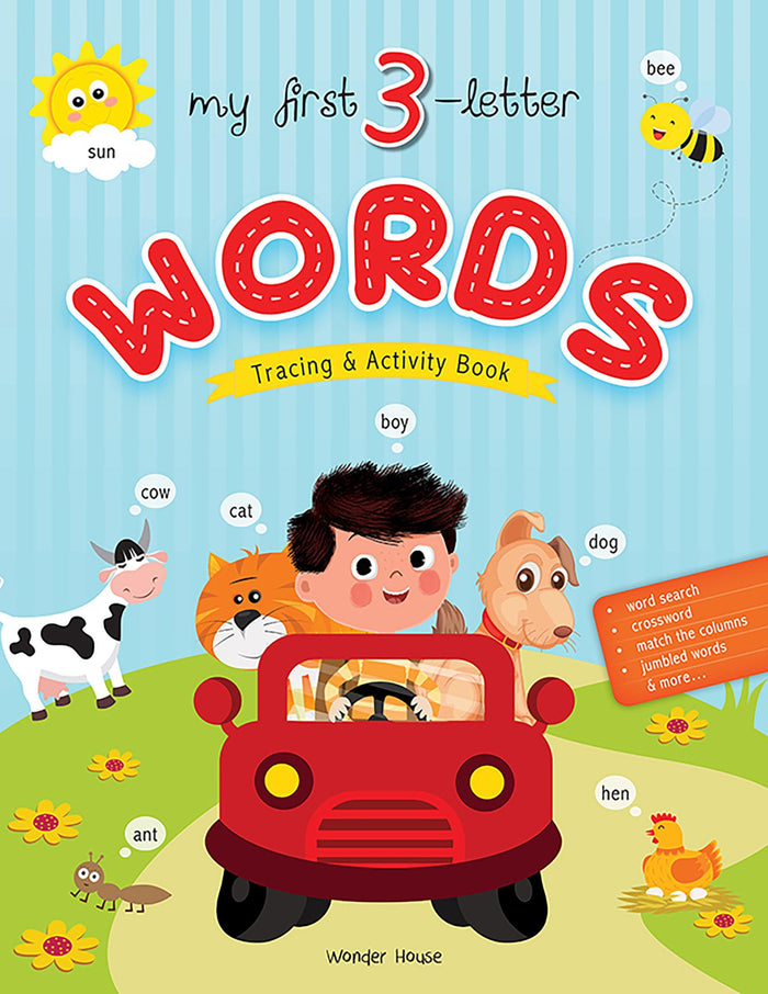 My First 3 Letter Words : Tracing And Activity Book by Wonder House Books - Paperback cover