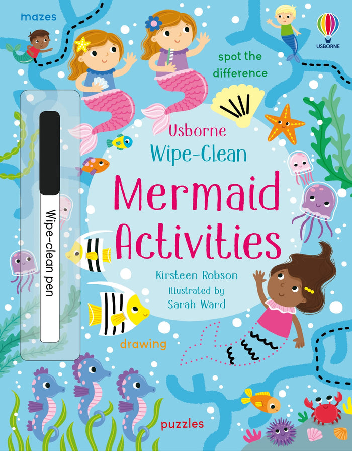 Wipe-Clean Mermaid Activities by Kirsteen Robson - Paperback cover