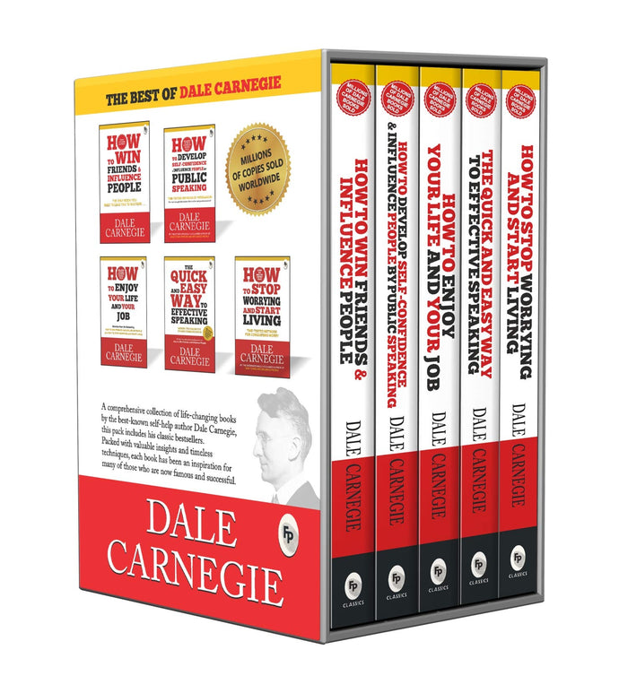 The Best of Dale Carnegie (Set of 5 Books) by Dale Carnegie - Hardcover cover