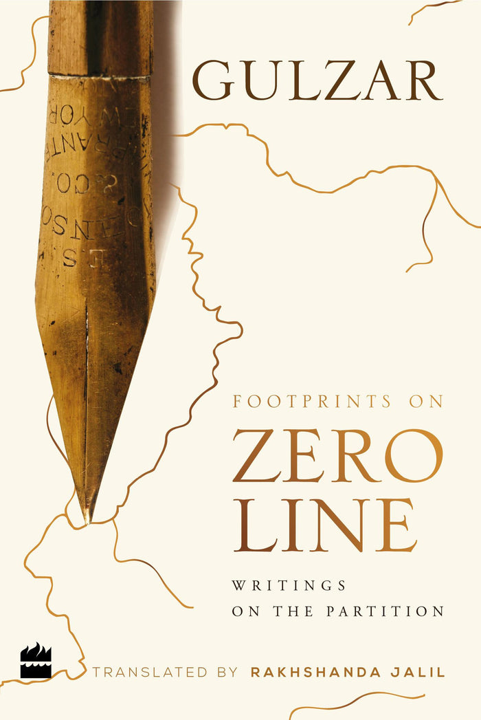 Footprints on Zero Line: Writings on the Partition by Gulzar - Hardcover cover