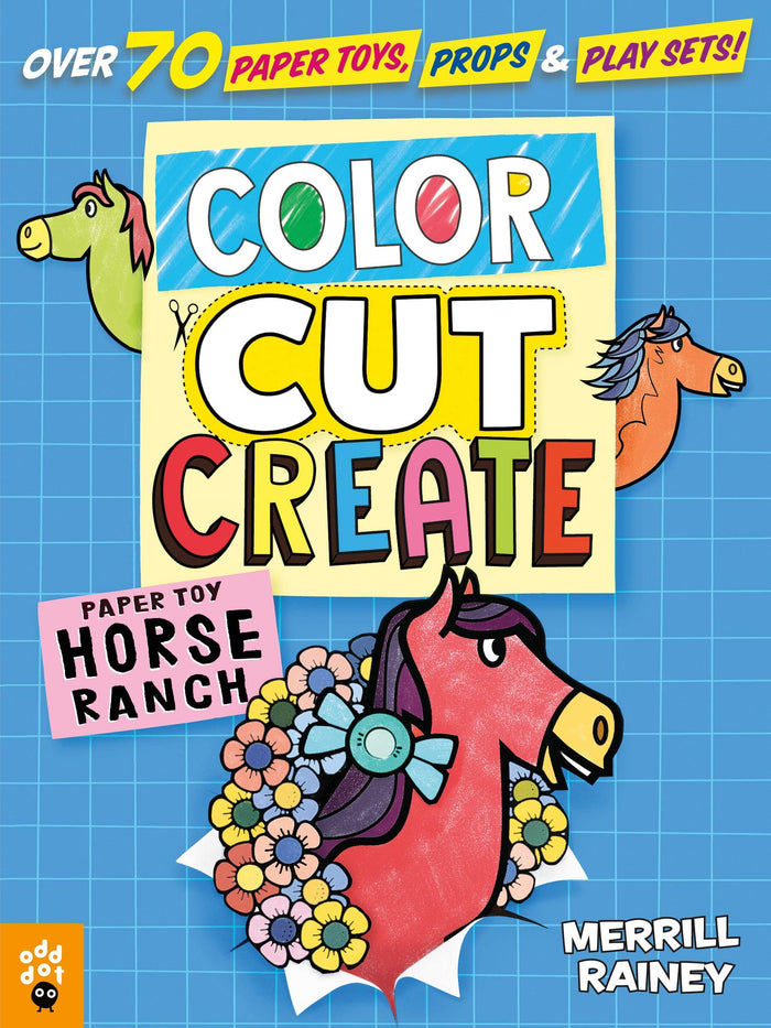 Color, Cut, Create Play Sets: Horse Ranch by Merrill Rainey - Paperback cover