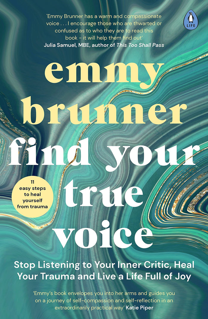 Find Your True Voice: Stop Listening to Your Inner Critic, Heal Your Trauma and Live a Life Full of Joy by Emmy Brunner - Paperback cover