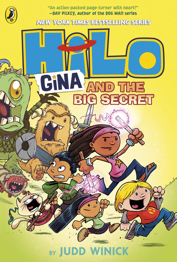 Puffin Hilo Gina and the Big Secret. by Judd Winick - Paperback cover