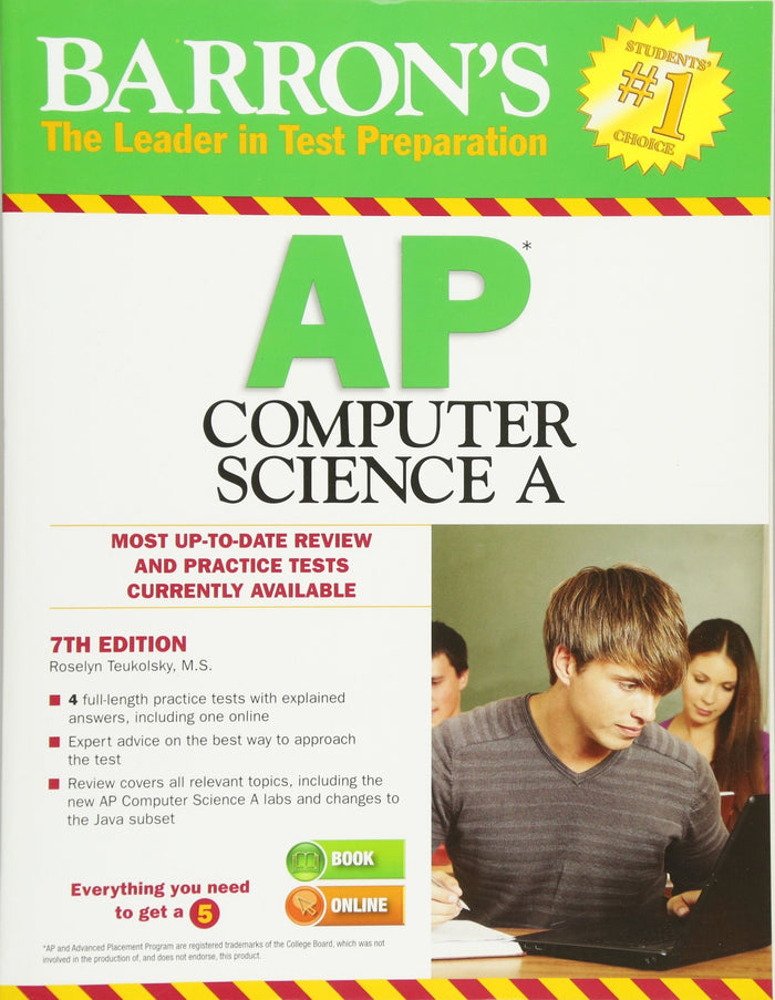 Barron's AP Computer Science A by Roselyn Teukolsky M.S. - Paperback cover