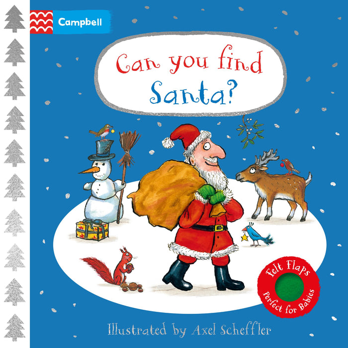 Campbell Books Ltd Can You Find Santa? A soft flaps book (Campbell Axel Scheffler). - Board Book cover