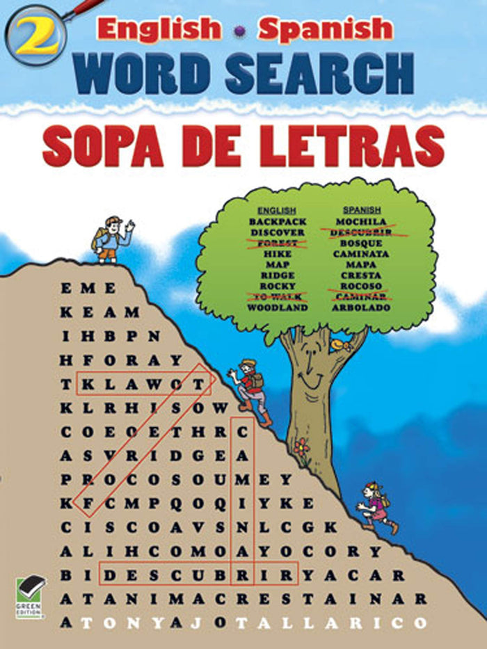 English-Spanish Word Search/Sopa de Letras #2 (Dover Bilingual Books For Kids) by Tony J. Tallarico Jr. - Paperback cover