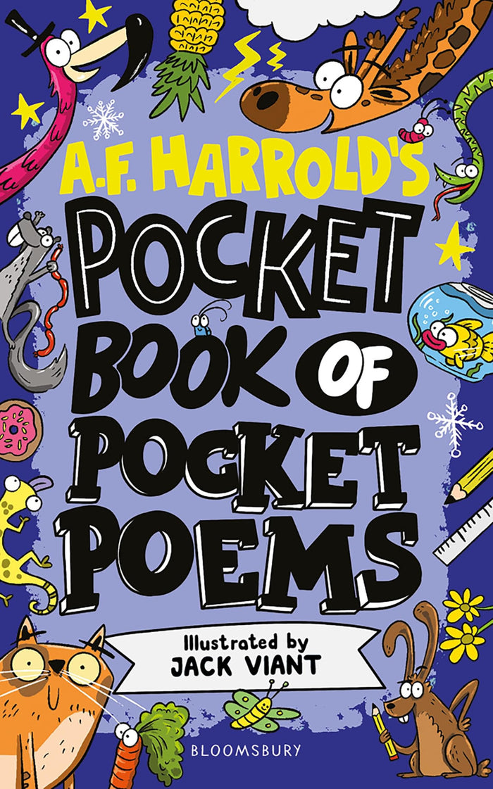 Bloomsbury Education Pocket Book of Pocket Poems Fun-filled poetry to carry with you everywhere. by A.F. Harrold - Paperback cover