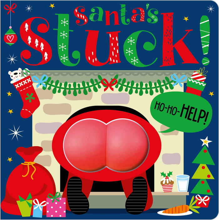 Santa's Stuck! by Rosie Greening - Board Book cover