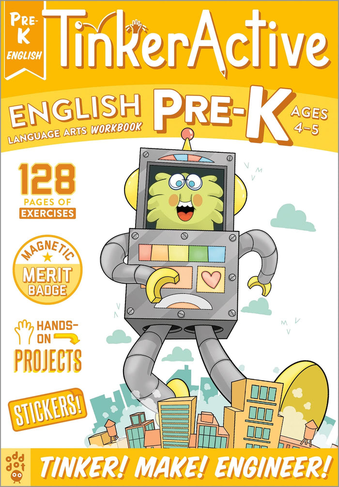 TinkerActive Workbooks: Pre-K English Language Arts by Megan Hewes Butler - Paperback cover