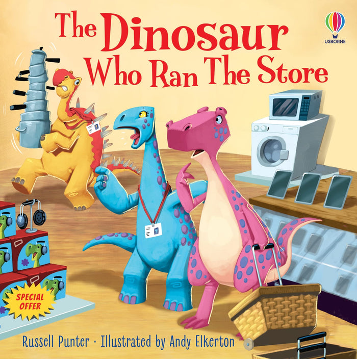 The Dinosaur Who Ran The Store by Russell Punter - Paperback cover