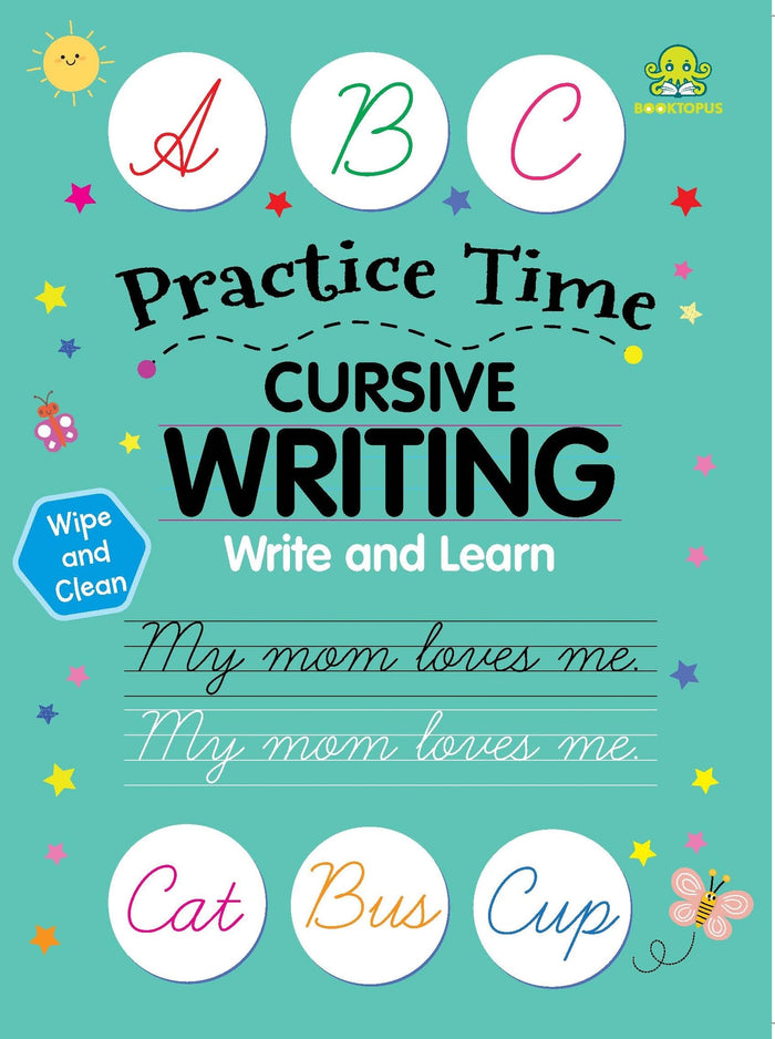 Let's Practice Wipe n Clean Cursive Writing (Wipe n Clean Books) by Booktopus - Paperback cover