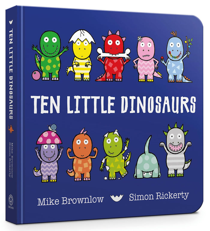 Ten Little Dinosaurs by Mike Brownlow - Board Book cover