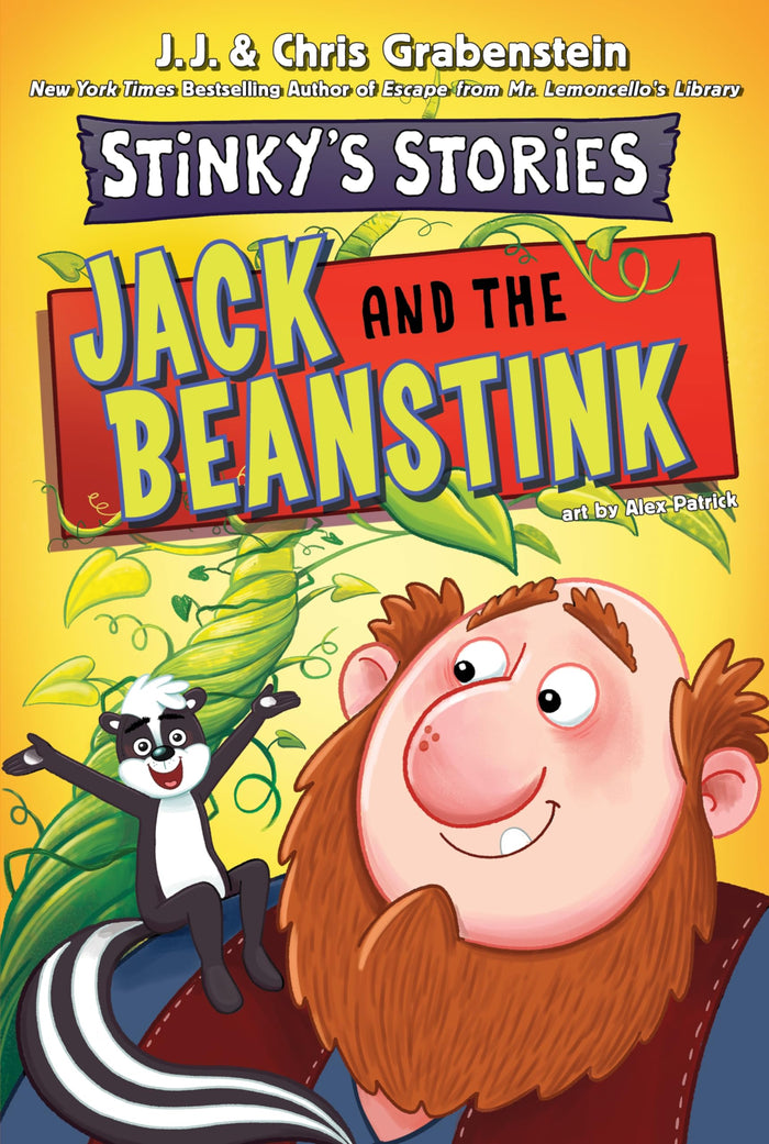 Stinky's Stories #2: Jack and the Beanstink: A Hilarious Illustrated Chapter Book About a Giant Playing Basketball for Kids (Ages 6-10) by Chris Grabenstein - Paperback cover