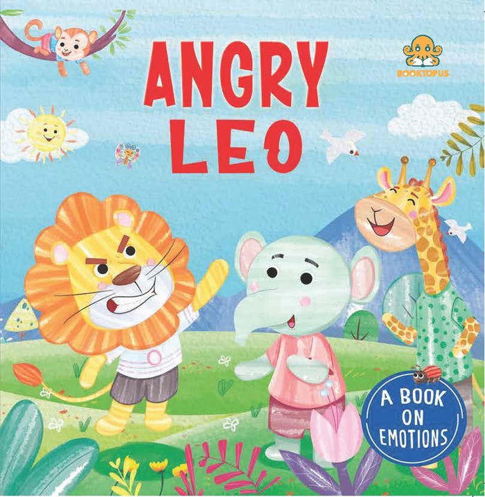 The Angry Lion: Emotion Board Book by Booktopus - Board Book cover