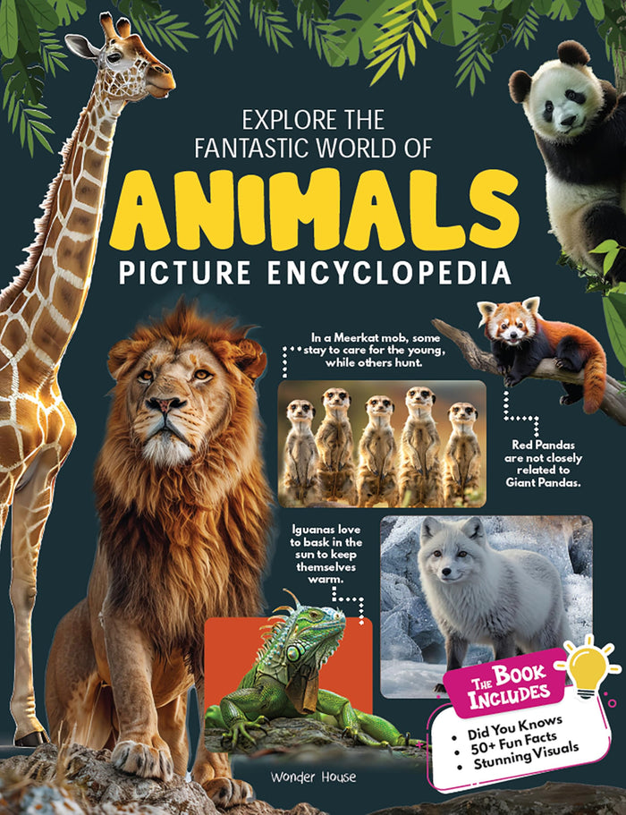 Explore Fantastic World of Animals Picture Encyclopedia by Wonder House Books - Paperback cover
