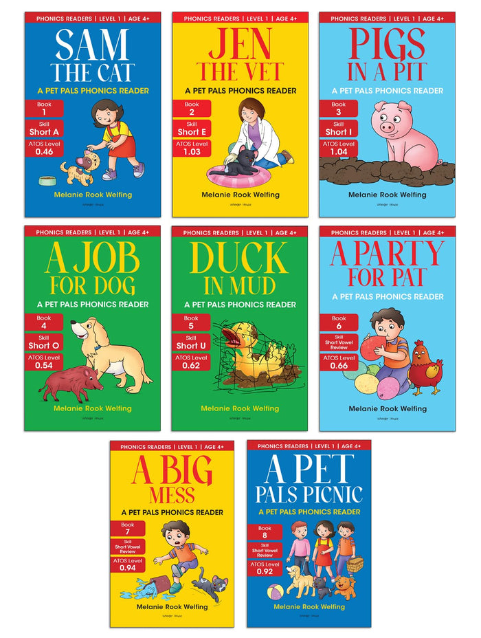 Phonics Reader Level 1 (Pack of 8) by Melanie Rook Welfing - Paperback cover
