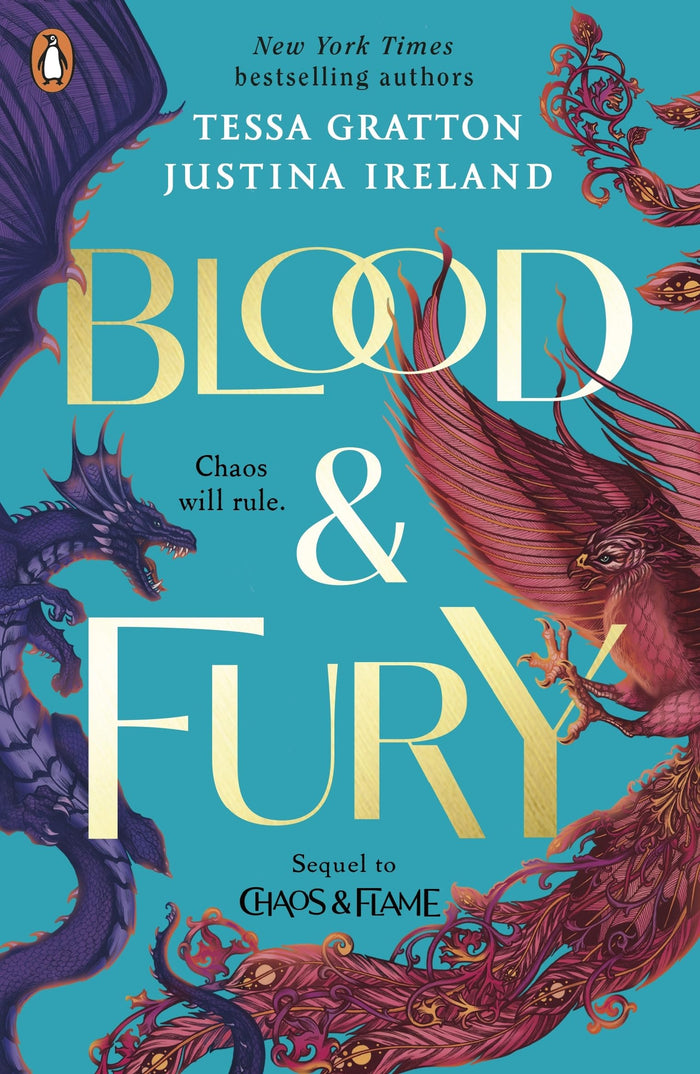 Blood & Fury (Chaos and Flame) (International Edition) by Tessa Gratton - Paperback cover