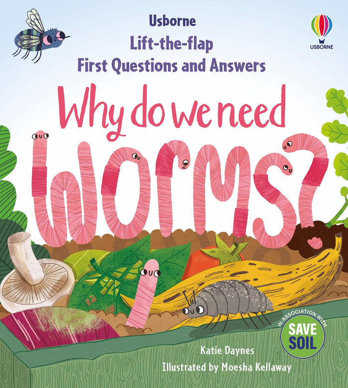 Usborne First Questions Answers Why do we need worms?. by Katie Daynes - Board Book cover