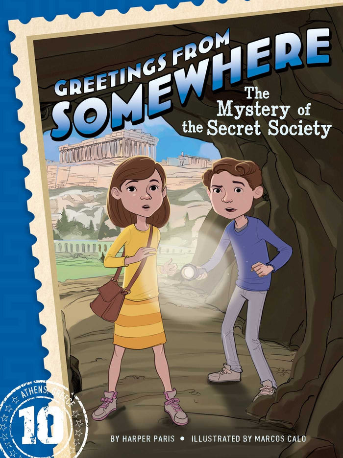 The Mystery of the Secret Society (Greetings from Somewhere) by Harper Paris - Paperback cover