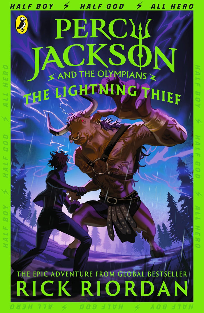 Percy Jackson and the Lightning Thief (Book 1) by Rick Riordan - Paperback cover