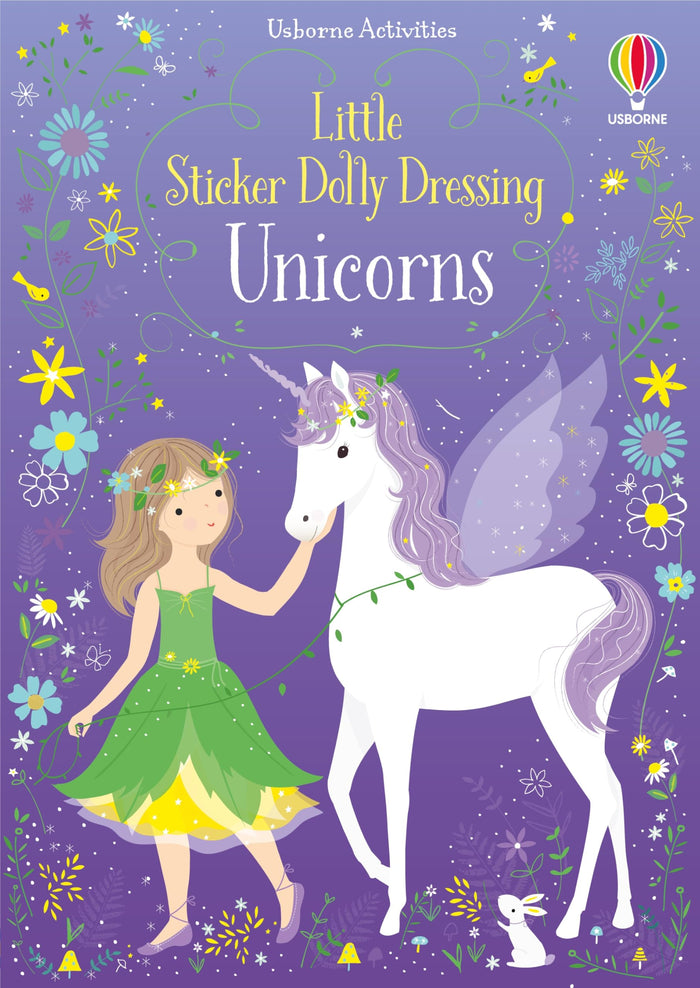 Little Sticker Dolly Dressing Unicorns by Fiona Watt - Paperback cover
