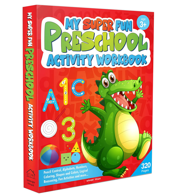My Super Fun Preschool Activity Workbook for Children : Pattern Writing, Colors, Shapes, Numbers 1-1 by Wonder House Books - Paperback cover