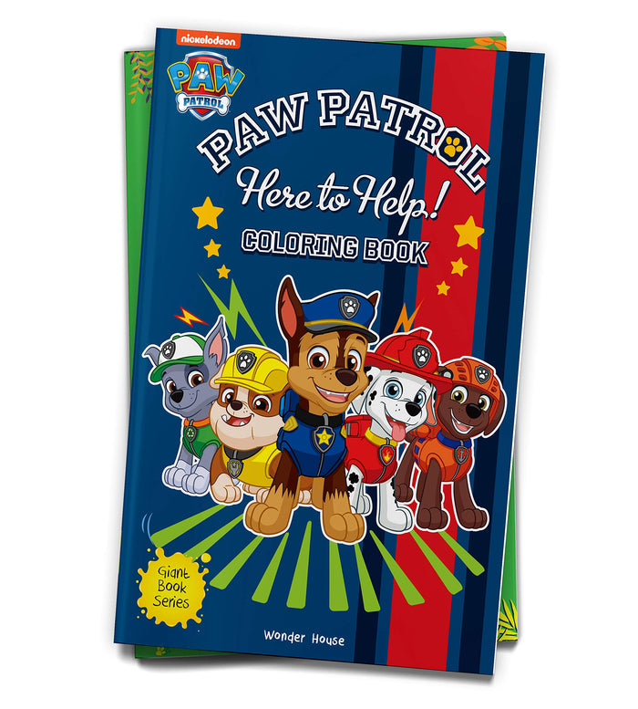 Here to Help! : Paw Patrol Giant Coloring Book For Kids by Wonder House Books - Hardcover cover