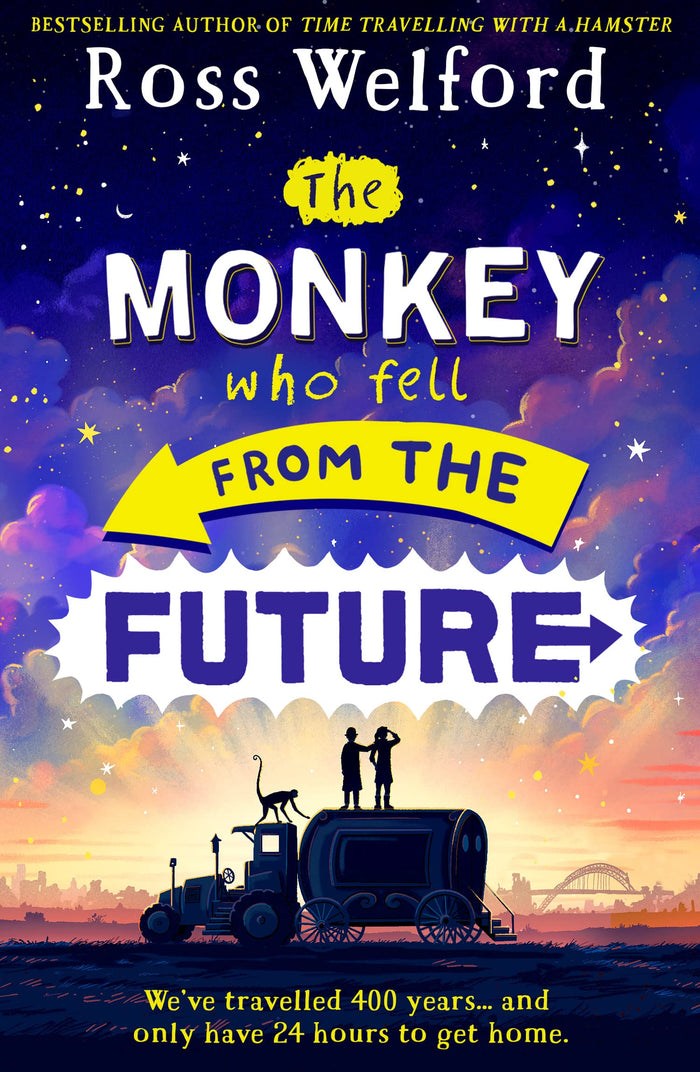 The Monkey Who Fell From The Future by Ross Welford - Paperback cover