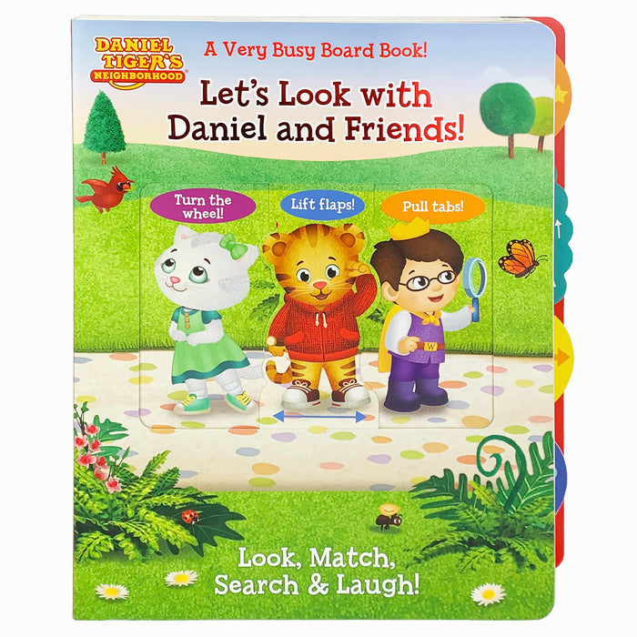 Let's Look With Daniel and Friends!: A Very Busy Board Book! (Daniel Tiger's Neighborhood) by Cottage Door Press - Board Book cover