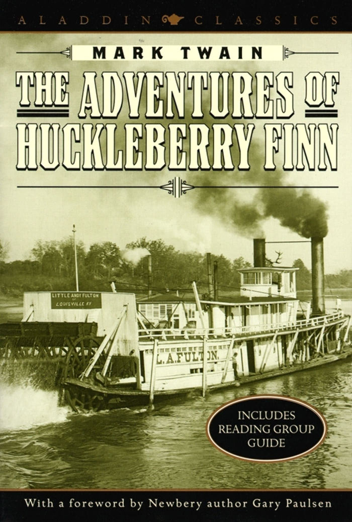 The Adventures of Huckleberry Finn (Aladdin Classics) by Mark Twain - Paperback cover
