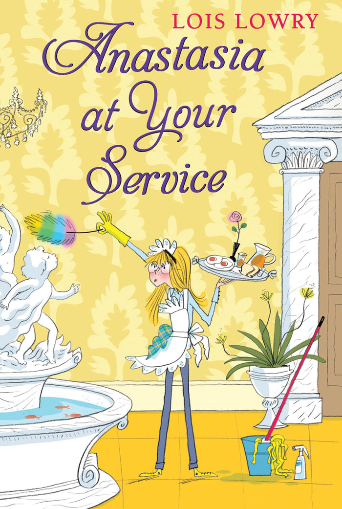 Anastasia at Your Service: A Funny Middle Grade Adventure About Misunderstandings, Friendship, and Summer Mishaps (An Anastasia Krupnik story, 13) by Lois Lowry - Paperback cover