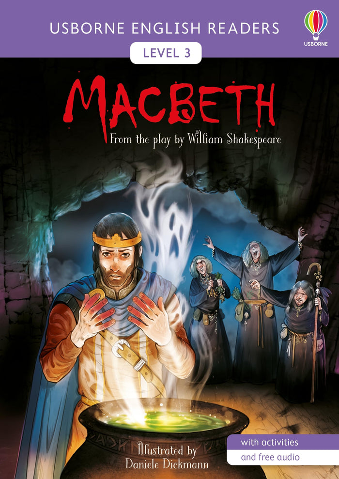 Macbeth - English readers Level 3 by Andrew Prentice - Paperback cover