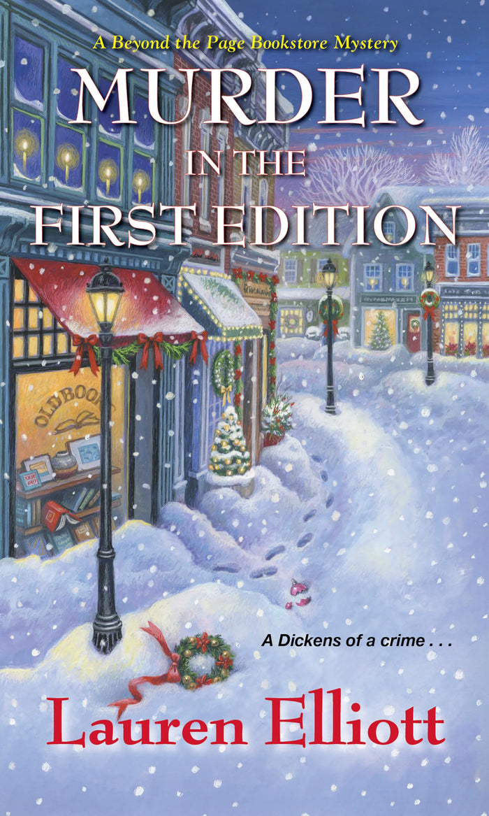 Murder in the First Edition (A Beyond the Page Bookstore Mystery) by Lauren Elliott - Mass Market Paperback cover