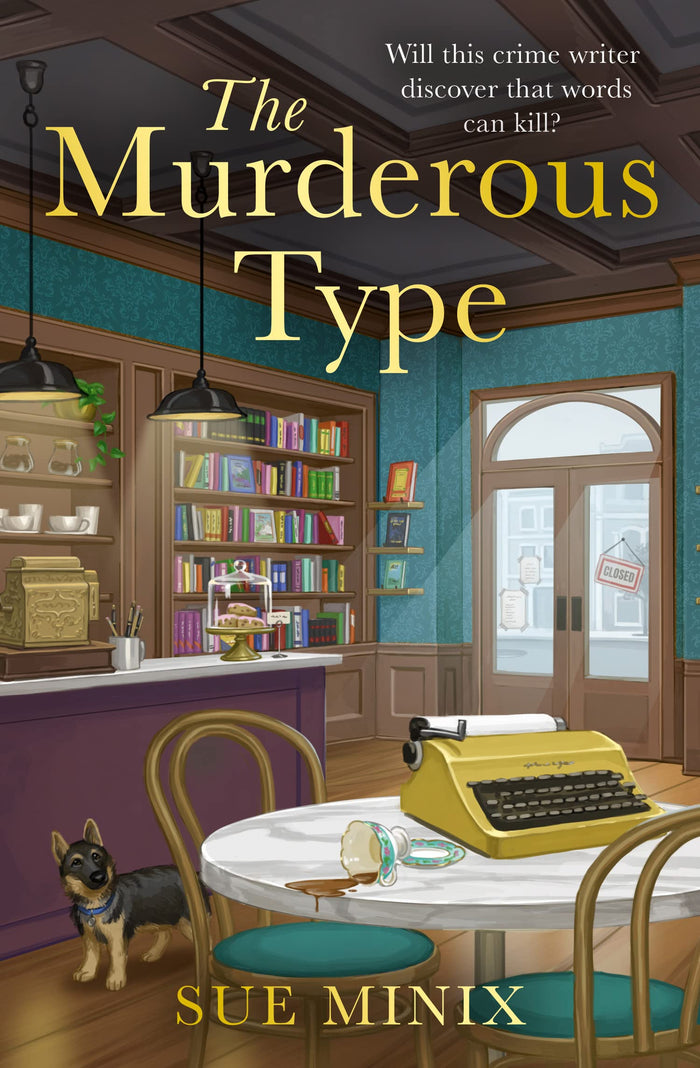 The Murderous Type: The Small-Town Gripping Page-Turning Bookish Cozy Murder Mystery (The Bookstore Mystery Series) (Book 2) by Sue Minix - Paperback cover
