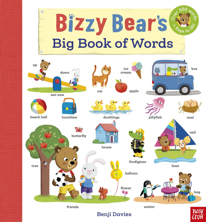 Bizzy Bear's Big Book of Words by Benji Davies - Board Book cover
