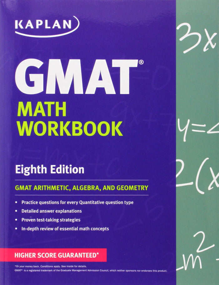 Kaplan GMAT Math Workbook (Kaplan Test Prep) by Kaplan - Paperback cover