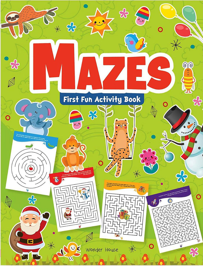 Mazes : First Fun Activity Books For Kids by Wonder House Books - Paperback cover