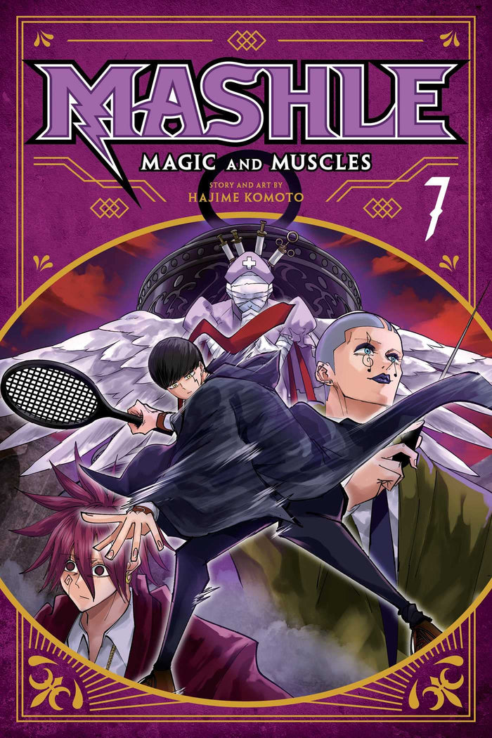 Mashle: Magic and Muscles, Vol. 7: Mash Burnedead And The Rampaging Serve by Hajime Komoto - Paperback cover