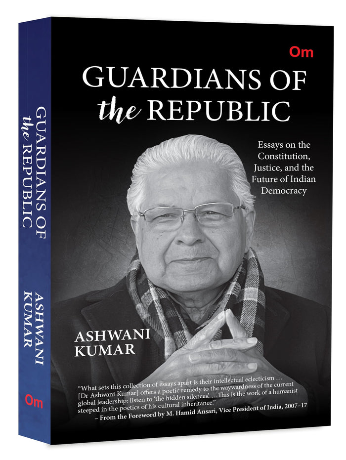 Front cover of the book 'Guardians of the Republic: Essays on the Constitution, Justice and the Future of Indian Democracy' by Ashwani Kumar.