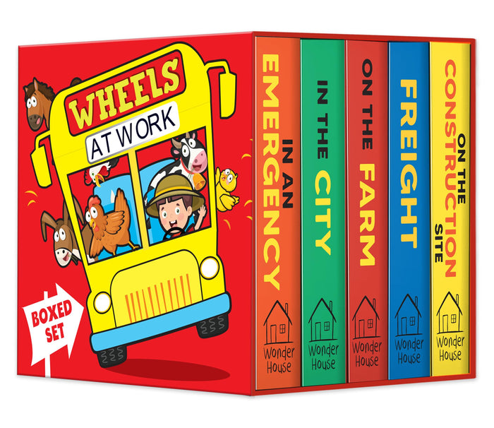 Wheels at Work (Boxed Set) by Wonder House Books - Board Book cover