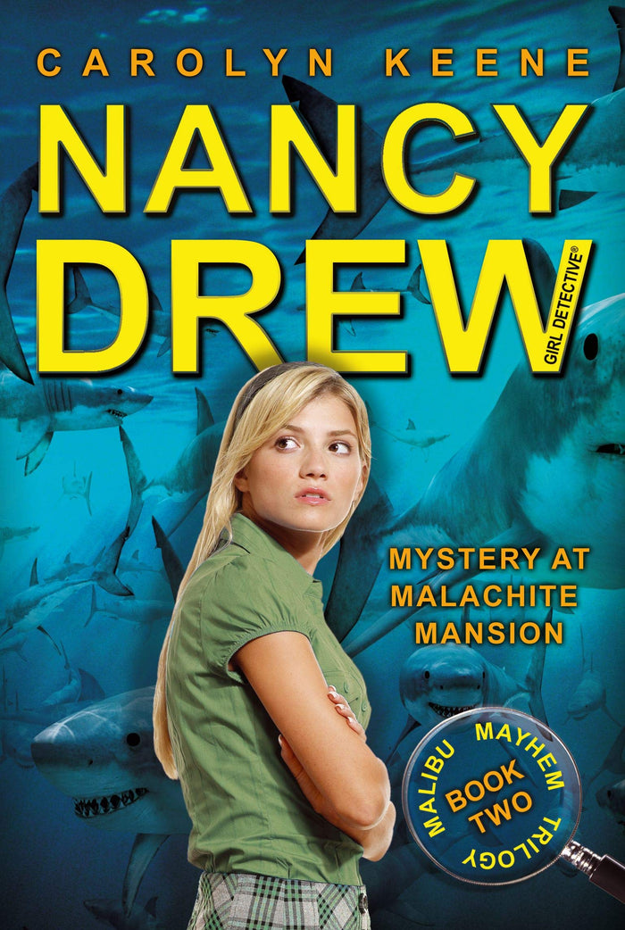 Mystery at Malachite Mansion: Book Two in the Malibu Mayhem Trilogy (Nancy Drew (All New) Girl Detective) by Carolyn Keene - Paperback cover