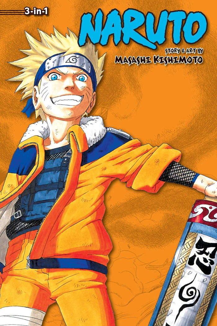 Naruto (3-in-1 Edition), Vol. 4: Includes vols. 10, 11 & 12 by Masashi Kishimoto - Paperback cover