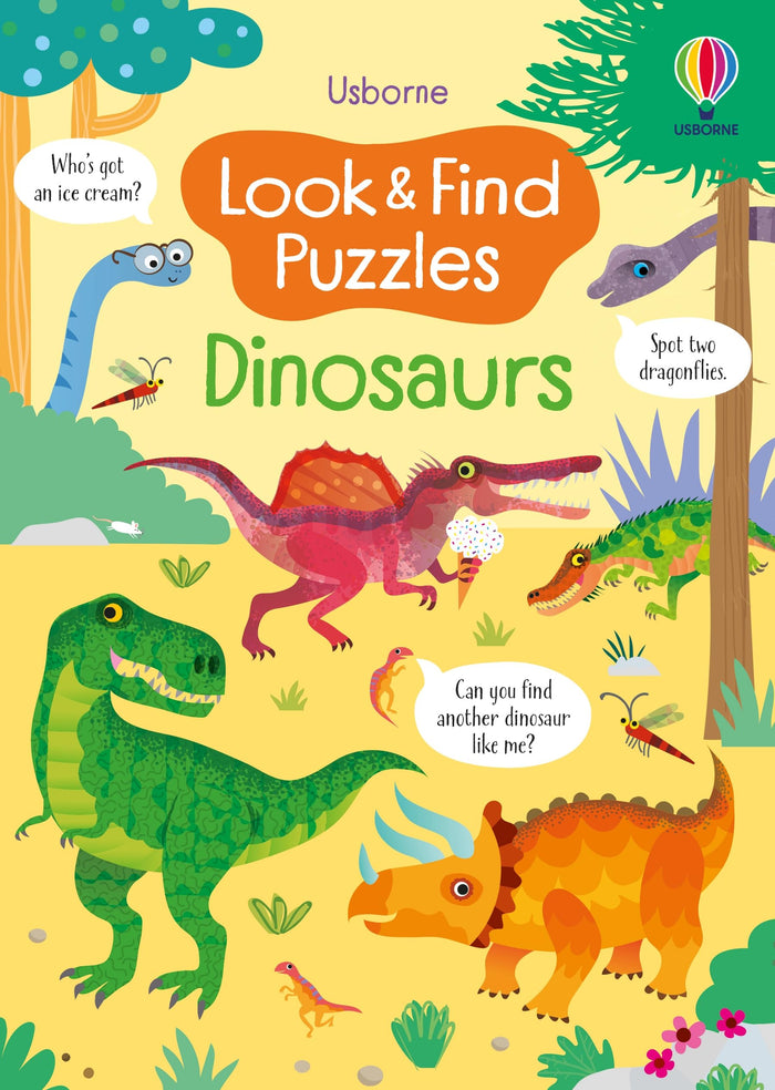 Look & Find Puzzles Dinosaurs by Kirsteen Robson - Paperback cover