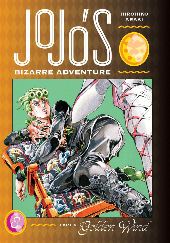 JoJo's Bizarre Adventure: Part 5--Golden Wind, Vol. 8 by Hirohiko Araki - Hardcover cover