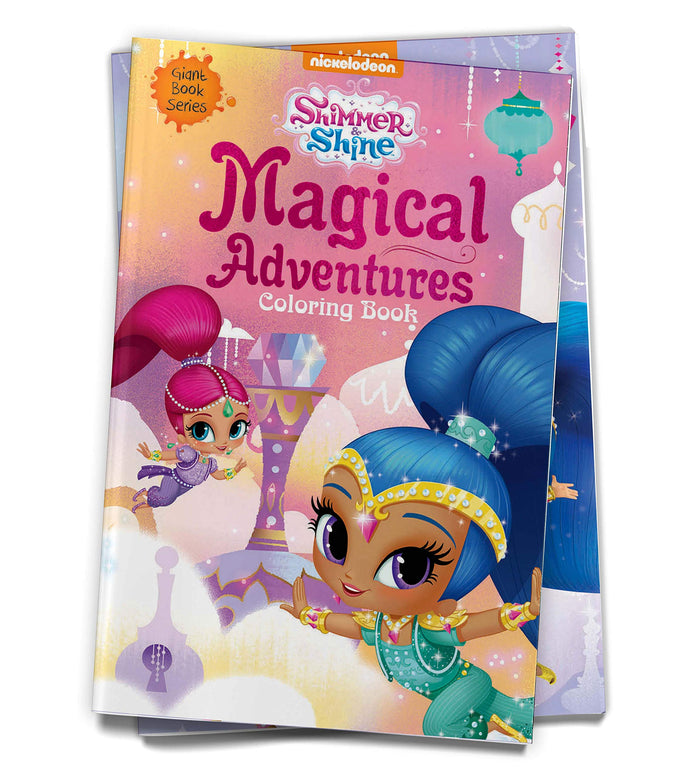 Magical Adventures: Giant Coloring Book for Kids (Shimmer & Shine) by Wonder House Books - Paperback cover