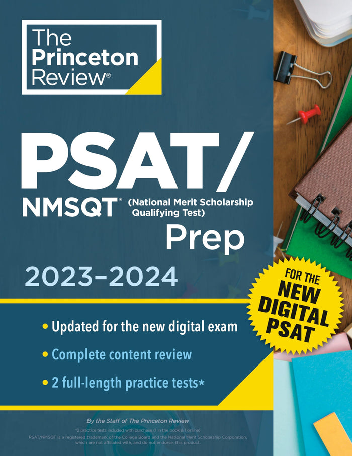 Princeton Review PSAT/NMSQT Prep, 2023-2024: 2 Practice Tests + Review + Online Tools for the NEW Digital PSAT (2023) (College Test Preparation) by The Princeton Review - Paperback cover